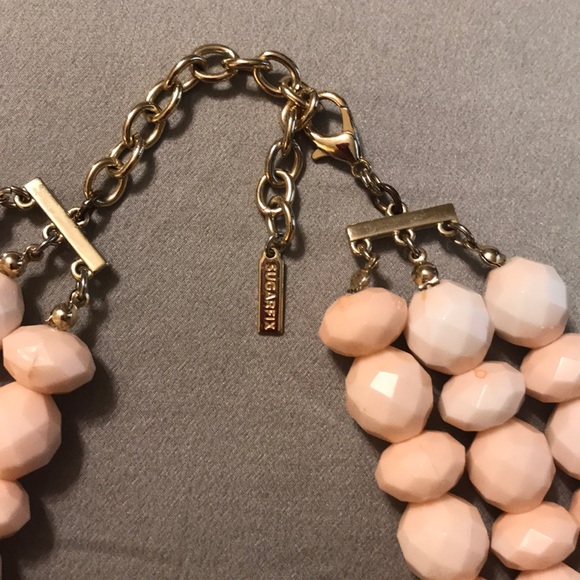 Sugarfix Bubblegum Faceted Beaded Layer Necklace - Picture 3 of 5